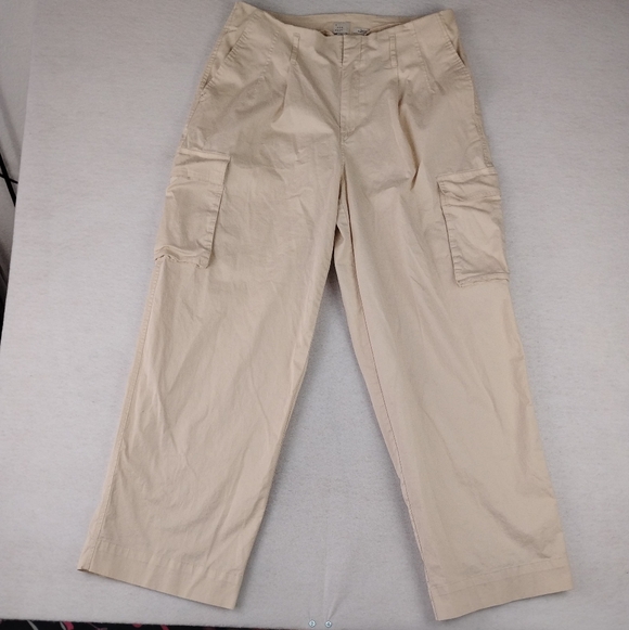 New A New Day Cargo Pant In Vanilla Size Woman's 14 - Picture 2 of 5